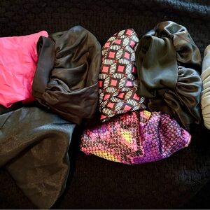 Seven Hair Bonnet/Wrap Set - Black, Pink, Multicolor